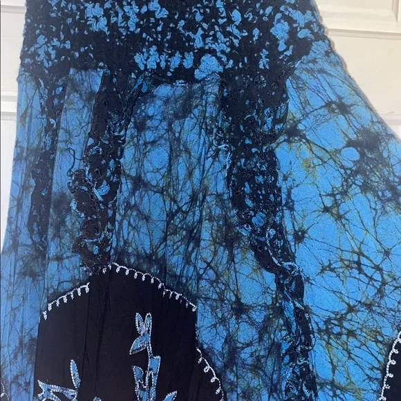 Sakkas Blue and Black Floral Dress - Picture 8 of 10